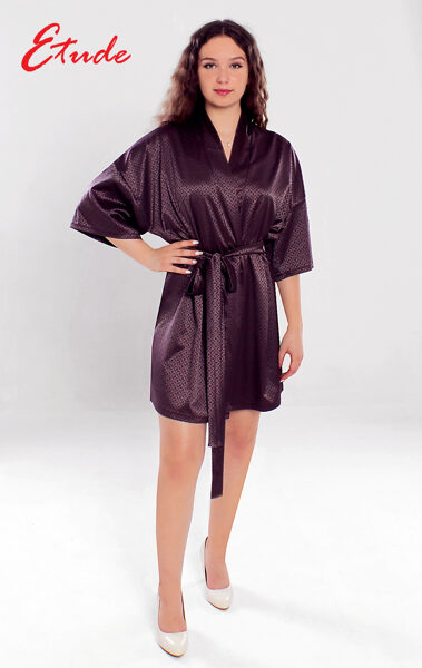 Satin robe “Samanta”