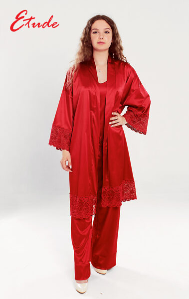 Women's Satin Robe “Eleonora”